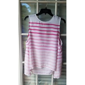 GAP Pink Ombre Striped Tank NWT